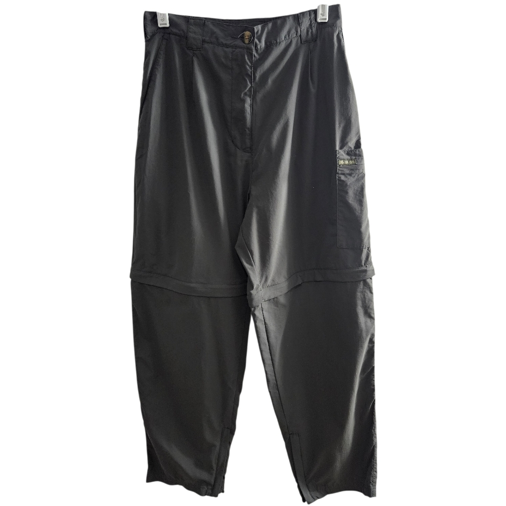 Exofficio Gray Cargo Hiking Leg Off Nylon Pants Womens Size 8